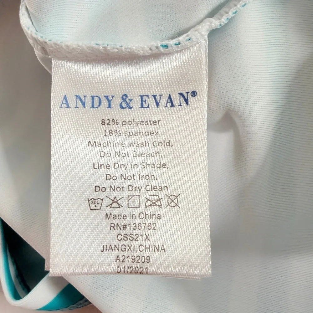 Andy & Evan Kids Boys Dino Rash Guard Swimsuit‎ Set 7Y NWT